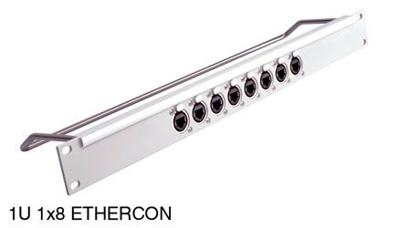 CANFORD PANNEAU DE CONNEXION ETHERCON 1U 1x8, CAT5E IDC, gris