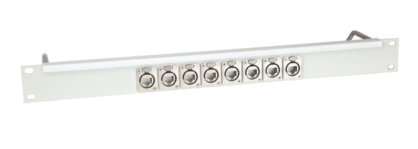 CANFORD PANNEAU DE CONNEXION ETHERCON 1U 1x8, CAT6A IDC, gris