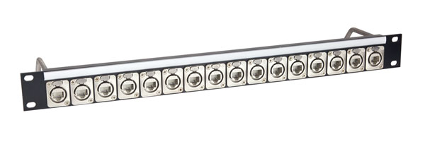 CANFORD PANNEAU DE CONNEXION ETHERCON 1U 1x16, CAT6A IDC, noir