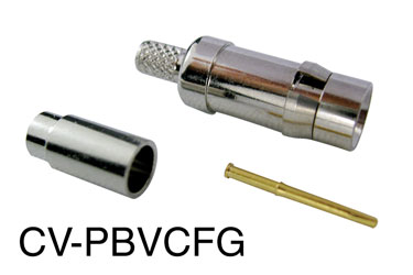 BTX CV-PBVCFG PROBLOX contact coaxial, femelle, pour Belden 1855A, 778xA, 1855S, pack de 10