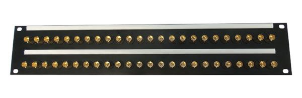 CANFORD PANNEAU DE CONNEXION BNC 12G/4K 2U, 2x24, noir, or