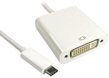 ADAPTATEUR USB Type C mâle - DVI femelle, 15cm
