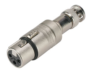 ADAPTATEUR 3FX-BNCM XLR femelle 3pts - BNC mâle