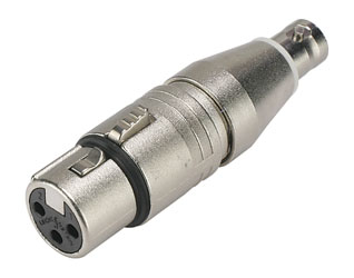 ADAPTATEUR 3FX-BNCF XLR femelle 3pts - BNC femelle