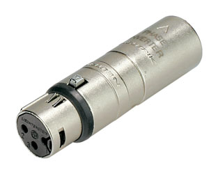 ADAPTATEUR 3FX-3MX XLR femelle 3pts - XLR mâle 3pts, phase inversée