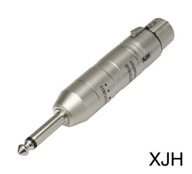 CANFORD XJH CONVERTISSEUR SYM./ASYM. "en ligne" niveau ligne, XLRF vers jack mono 6.35mm