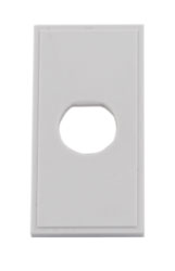 RPP EASYCLIP DE323 MODULE BNC sans connecteur, 1/2 module, blanc