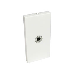 CANFORD MODULE AV économique, prise 3pts 3.5mm, type pigtail, demi module, blanc