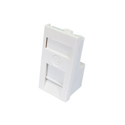 CANFORD MODULE AV économique, connecteur RJ45 CAT6, demi module, blanc