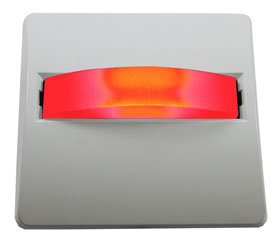 CANFORD SIGNE LUMINEUX LED plaque blanche, LED rouge