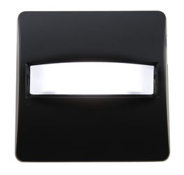 CANFORD SIGNE LUMINEUX LED plaque noire, LED blanche