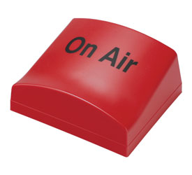 CANFORD GLOBE POUR SIGNES LUMINEUX rouge, "On Air"