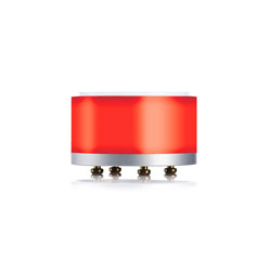 YELLOWTEC YT9201 litt 50/22 MODULE LED ROUGE diam.51mm diamètre, haut.22mm, argent/rouge