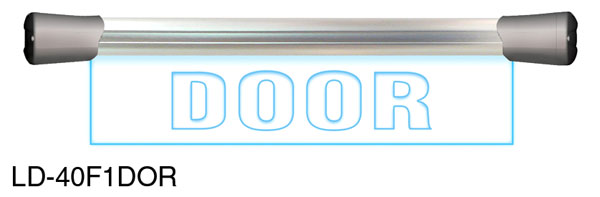 SONIFEX LD-40F1DOR SIGNE LUMINEUX LED/PLEXI, LED, une inscription, affleurant, 400mm, "Door"
