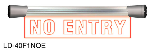 SONIFEX LD-40F1NOE SIGNE LUMINEUX LED/PLEXI, LED, une inscription, affleurant, 400mm, "No Entry"