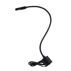 LITTLITE LCR-12-LED-USB LAMPE COL DE CYGNE DE SURFACE 12", matrice LED, interrupteur, alim.USB