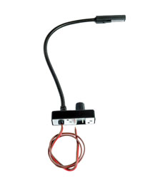 LITTLITE L-9/12-LED LAMPE COL DE CYGNE 12", matrice LED, interrupteur, cordon fixe, fix. supérieure
