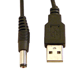 LITTLITE ANSER-USB CORDON SECTEUR USB vers fiche mâle, coax. 2.1mm