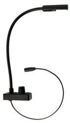 LITTLITE IS#3-LED LAMPE COL DE CYGNE 12", LED, interr.couleur, sortie câble inférieure, sans alim.