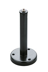 K&M 221 A SUPPORT DE TABLE base acier ronde, passage de câble 4mm, haut.150mm, noir