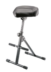 K&M 14045 TABOURET revêtement en similicuir, 650-930mm, noir