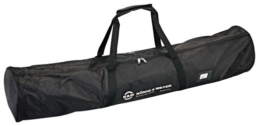 K&M 21312 SAC DE TRANSPORT pour 2 pieds enceinte, nylon, 1200x250x250mm, 2 fermetures zip, noir