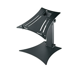 K&M 12190 PUPITRE pour table, autonome, base plate, plateau 264x304mm, haut.324mm, noir