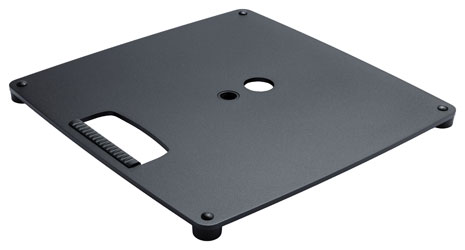 K&M 26711 PLAQUE DE BASE S acier, 406x406x23mm, filetage M20, noir