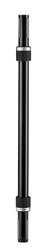 K&M 21360 TUBE DE LIAISON acier, 750mm fixe, Ring Lock haut/bas, embout 35mm, noir