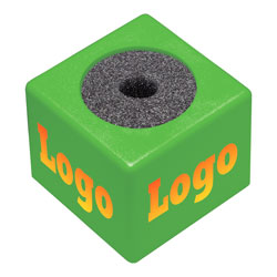 CANFORD BADGE MICRO plastique, carré, coloré, 1x logo sur 4 faces (indiquer les détails)