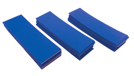 URSA STRAPS URSA TAPE SOFT STRIPS Small, moleskine, 8x2.5cm, bleu chroma, pack de 30