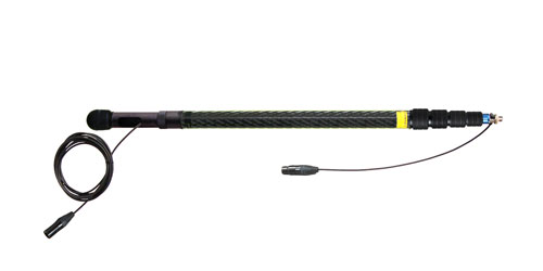 AMBIENT QXS 565-SCM PERCHE fibre de carbone, 5 sections, 65-260cm, cable droit, XLR3, mono