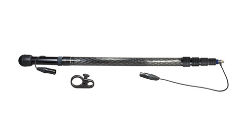 AMBIENT QXS 565-CCM PERCHE fibre de carbone, 5 sections, 65-260cm, cable spiralé, XLR3, mono