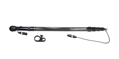 AMBIENT QXS 565-CCS PERCHE fibre de carbone, 5 sections, 65-260cm, cable spiralé, XLR5, stéréo