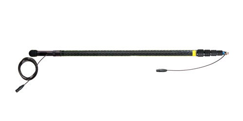 AMBIENT QXS 5100-SCM PERCHE fibre de carbone, 5 sections, 100-420cm, cable droit, XLR3, mono