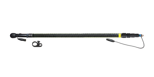 AMBIENT QXS 5100-CCM PERCHE fibre de carbone, 5 sections, 100-420cm, cable spiralé, XLR3, mono