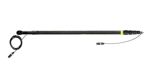 AMBIENT QXS 5100-SCS PERCHE fibre de carbone, 5 sections, 100-420cm, cable droit, XLR5, stéréo
