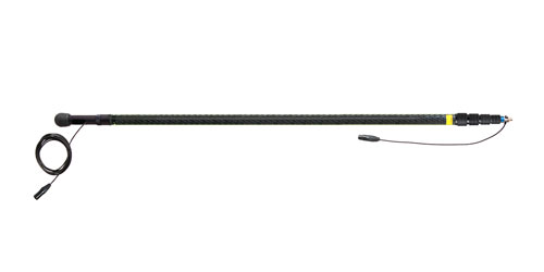 AMBIENT QXS 5130-SCM PERCHE fibre de carbone, 5 sections, 130-540cm, cable droit, XLR3, mono