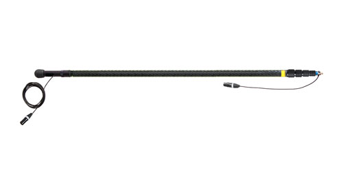 AMBIENT QXS 5130-SCS PERCHE fibre de carbone, 5 sections, 130-540cm, cable droit, XLR5, stéréo