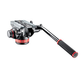 MANFROTTO MVH502AH ROTULE type fluide, tension inclin/pano réglable, charge utile 7kg, base plate