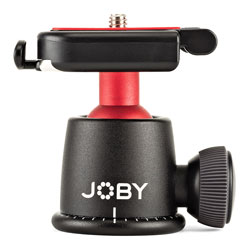 JOBY BALLHEAD 3K MOUNT panoramique 360°, incli.90°, capacité 3kg, plaque dégagement rapide