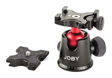 JOBY BALLHEAD 5K MOUNT panoramique 360°, incli.90°, capacité 5kg, compatible Arca-Swiss