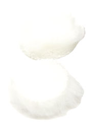 URSA STRAPS FUR CIRCLES BONNETTE MICRO poils longs, blanc (pack de 9 Circles/30 Stickies)