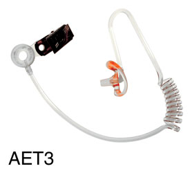 CANFORD AET3 TUBE ACOUSTIQUE transparent, avec moulage pour oreille droite, taille M, avec pince