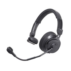 AUDIO-TECHNICA BPHS2S MICRO-CASQUE monaural, micro dynamique, XLR3M, 6.35mm jack, cordon droit