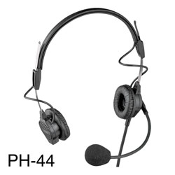 RTS PH-44 MICRO-CASQUE 300ohms, micro 200ohms, cordon droit, XLR4F