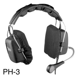 RTS PH-3 MICRO-CASQUE 300ohms, micro 150ohms, cordon droit, XLR5F