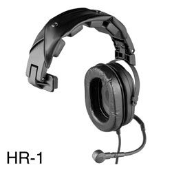 RTS HR-1 MICRO-CASQUE 300ohms, micro 150ohms, cordon droit, XLR4F