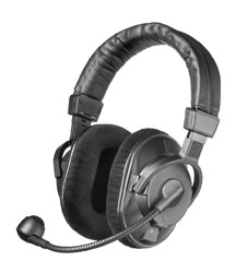 BEYERDYNAMIC DT 290 MK II MICRO-CASQUE binaural, 250 ohms, micro 200 ohms, câble 1.5m dénudé