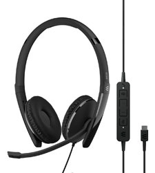 EPOS ADAPT 160T ANC USB-C MICRO-CASQUE binaural, avec ANC, certifié Microsoft Teams, USB-C